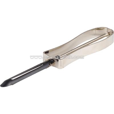 5 3/4" swivel action vegetable peeler with stainless steel blade
