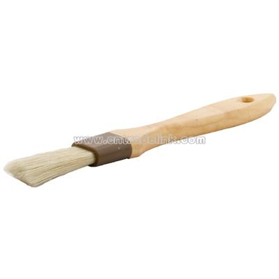 1" boar bristle pastry brush with wood handle