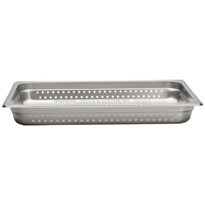 Full size 2 1/2" deep perforated steam pan