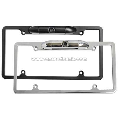 Car License Plate Frame Camera