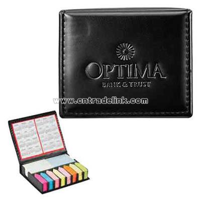 Ultrahyde organizer contains sticky notepads flags and calendar