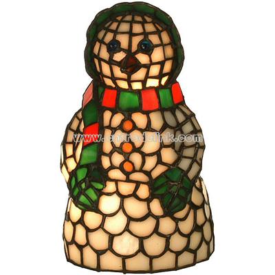 Tiffany Snow Woman Accent Lamp