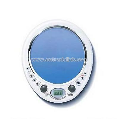 Shower AM/FM Radio with Mirror