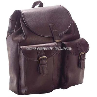 Leather Bags Drawstring Backpack