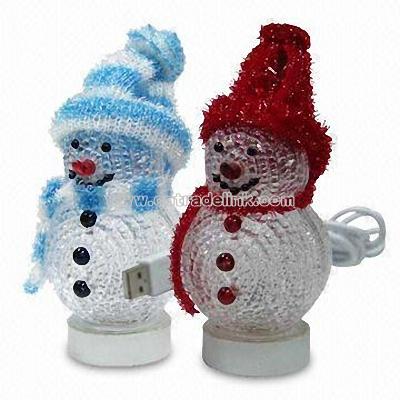 Mini USB Snowman Light