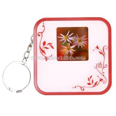 1.5" Digital Photo Keychain - Pink