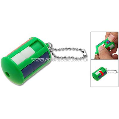 Interesting Magic Plastic Puzzle Column Toy with Keychain