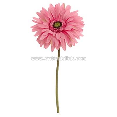 29" Bubble Gum Pink Jumbo Head Silk Gerbera Daisy with a 7" Silk Flower