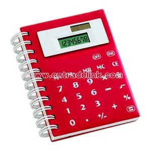 Spiral notebook calculator