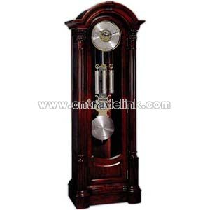 Clock in centurian cherry hardwood