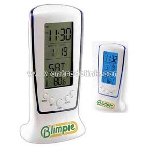 Multi function LCD alarm clock