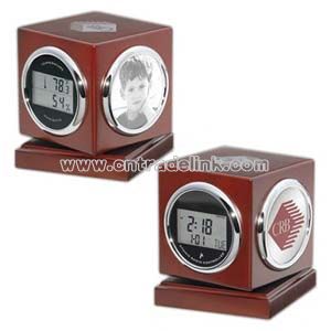 Cube shaped multi-function clock