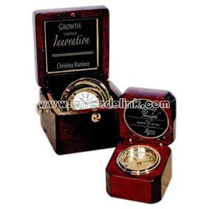 Square rosewood captain clock