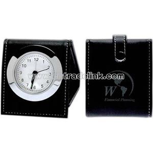 Leather Clock