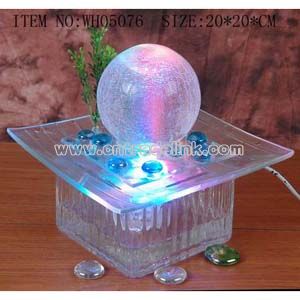 Crystal Glass Tabletop Fountain