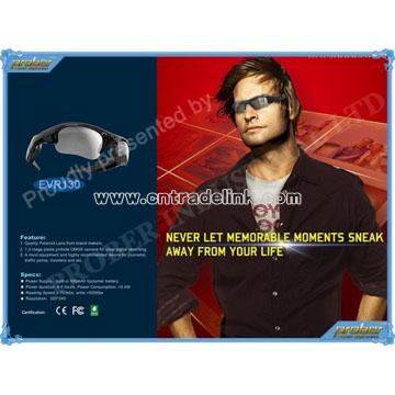 Camera Glasses/Video Recorder with 1.3 Mega Pixels