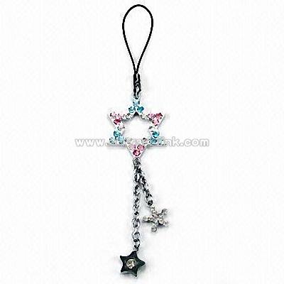 Zinc Alloy Mobile Phone Strap