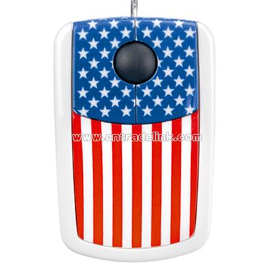 USA Flag Optical Mouse