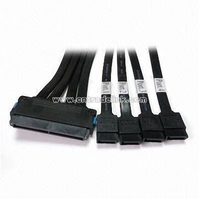 SAS 32-pin to Four SATA Cable