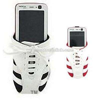 Universal Cell Phone Shoe Pouch Black Red