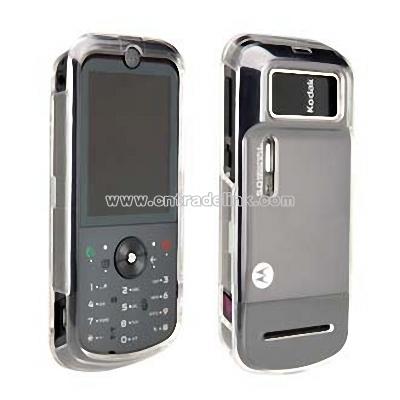 Open Front and Clear Back Shell without Belt Clip for Motorola ZN5 MotoZine