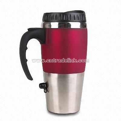 Electronic Travel Cup Warmer with USB Charger