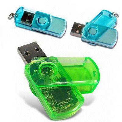 Transparent Plastic USB Flash Drive