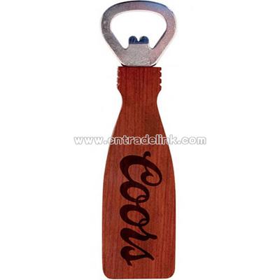 Solid rosewood bottle opener