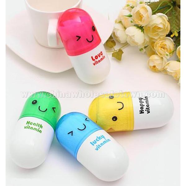 Portable Vitamin Towel-Cute Capsule Towel