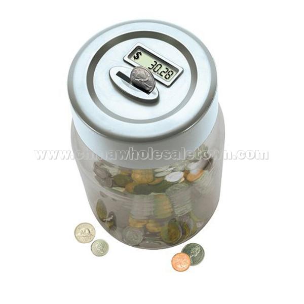 Digital Coin Counting Money Jar