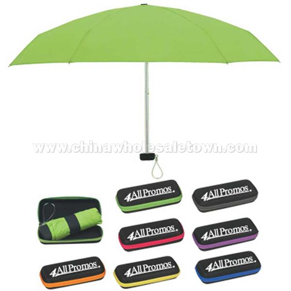 37" Arc Folding Travel Umbrella with Case