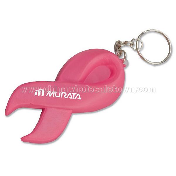 Mini Awareness Ribbon Stress Reliever Key Tag / Keychain