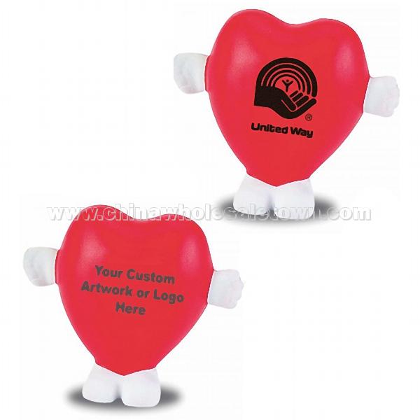 Standing Heart-Shaped Stress Ball