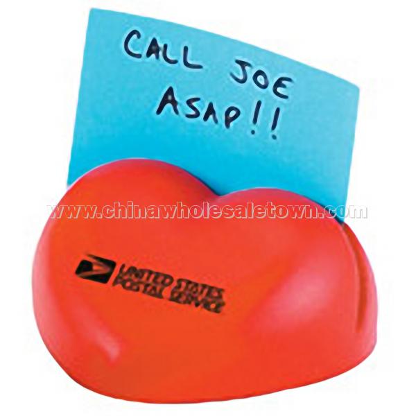 Promotional Heart Stress ball Memo Holder