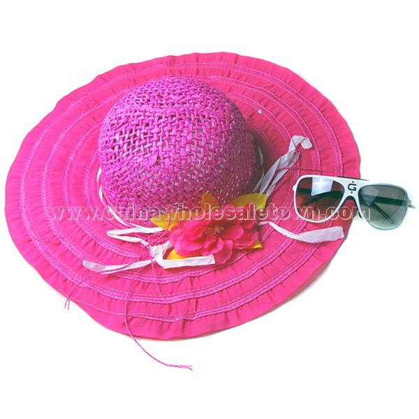 ViVi Hawaiian Style Wide-brimmed straw hat