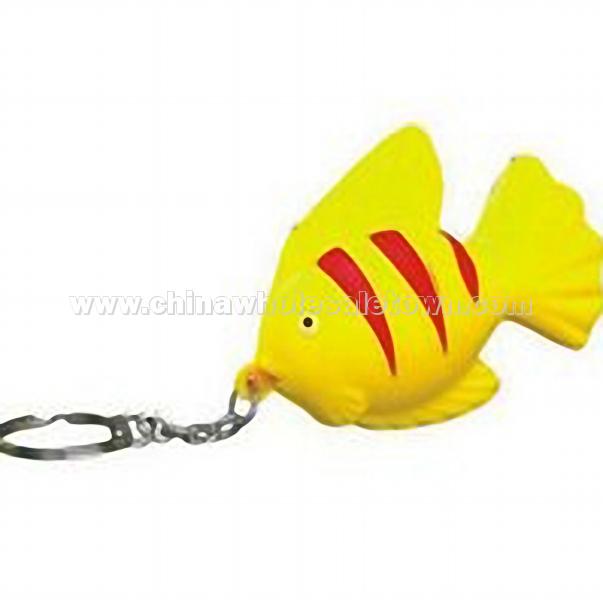 Tropical Fish Stress Ball Keychain