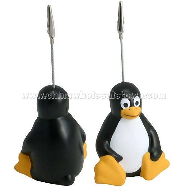 Sitting Penguin Stress Ball Memo Holder