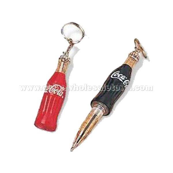 Cola Bottle Shape Plastic Ballpoint Pen