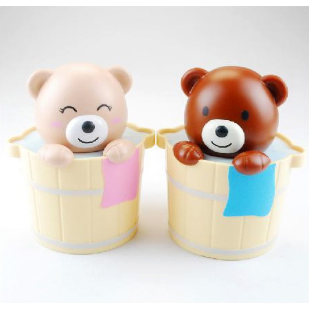 Bath Bear Piggy Coin Bank Money Can