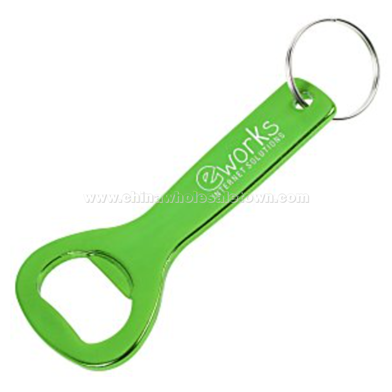 Flat Top Bottle Opener Keychain