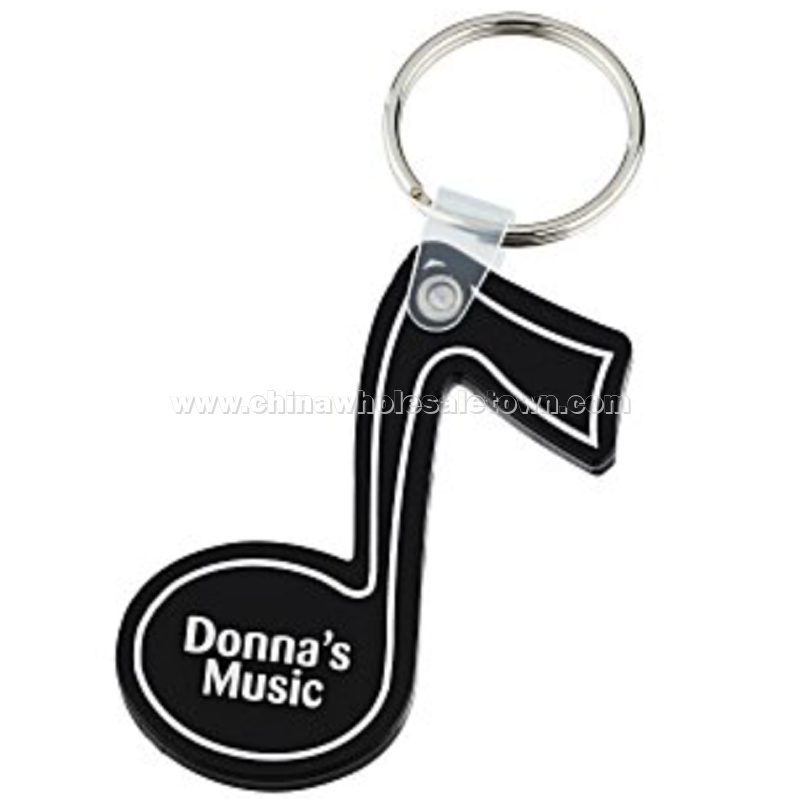 Music Note Soft Keychain