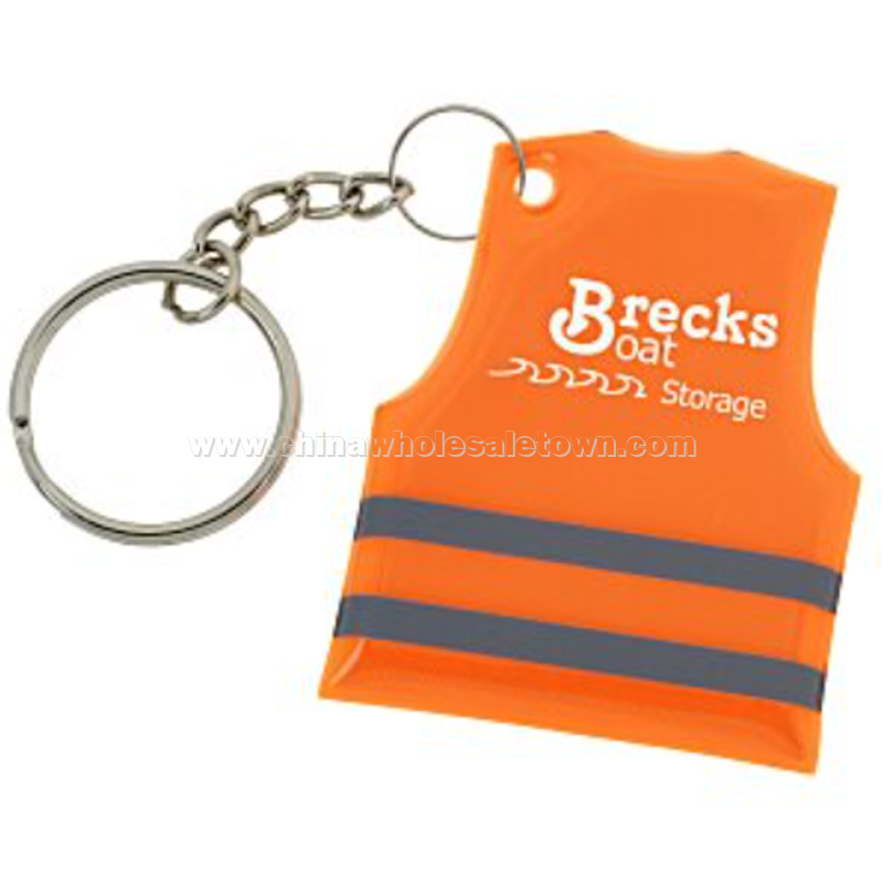 Reflective Safety Vest Keychain