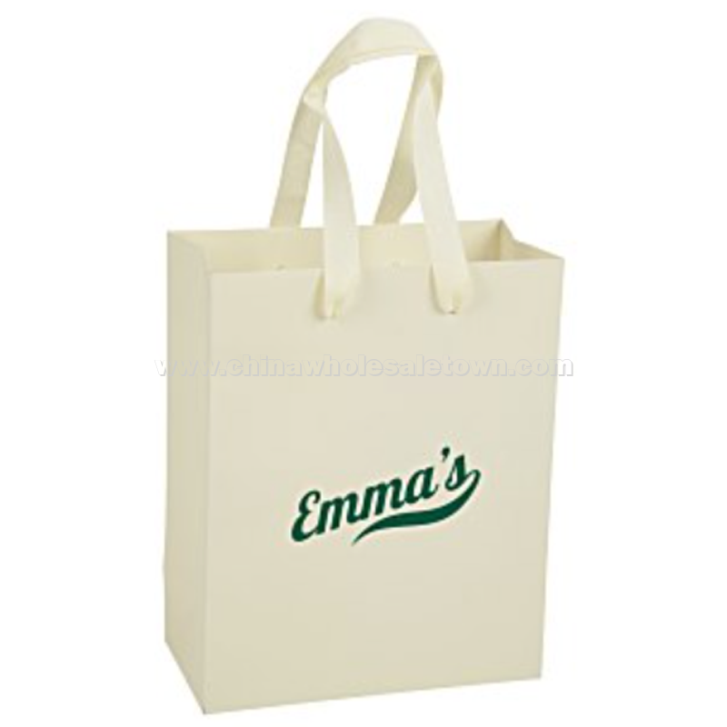 Kraft Eurotote with Woven Handle - 10" x 8"