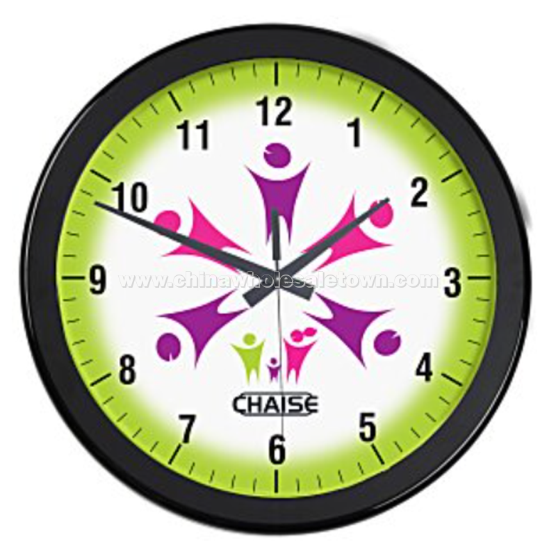 Full Color Wall Clock - 14" - Numbers
