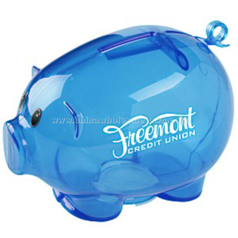 Action Piggy Bank - Translucent