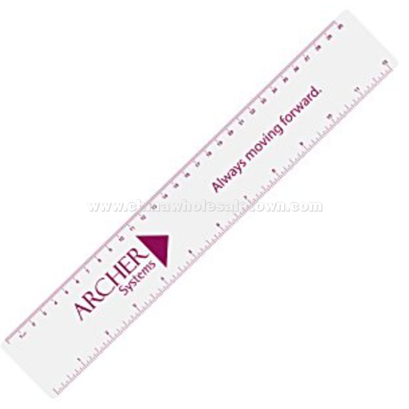 Flexible Plastic Ruler - 12" - White