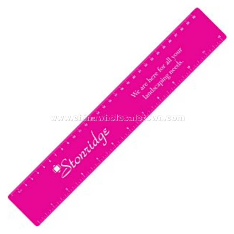 Flexible Plastic Ruler - 12" - Color
