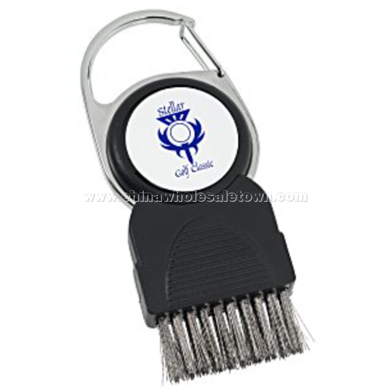 Golf Club Brush with Ball Marker