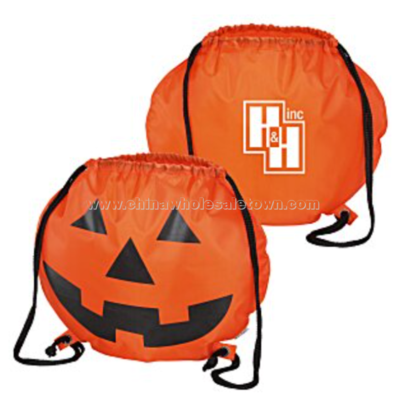 Reflective Pumpkin Drawstring Sportpack