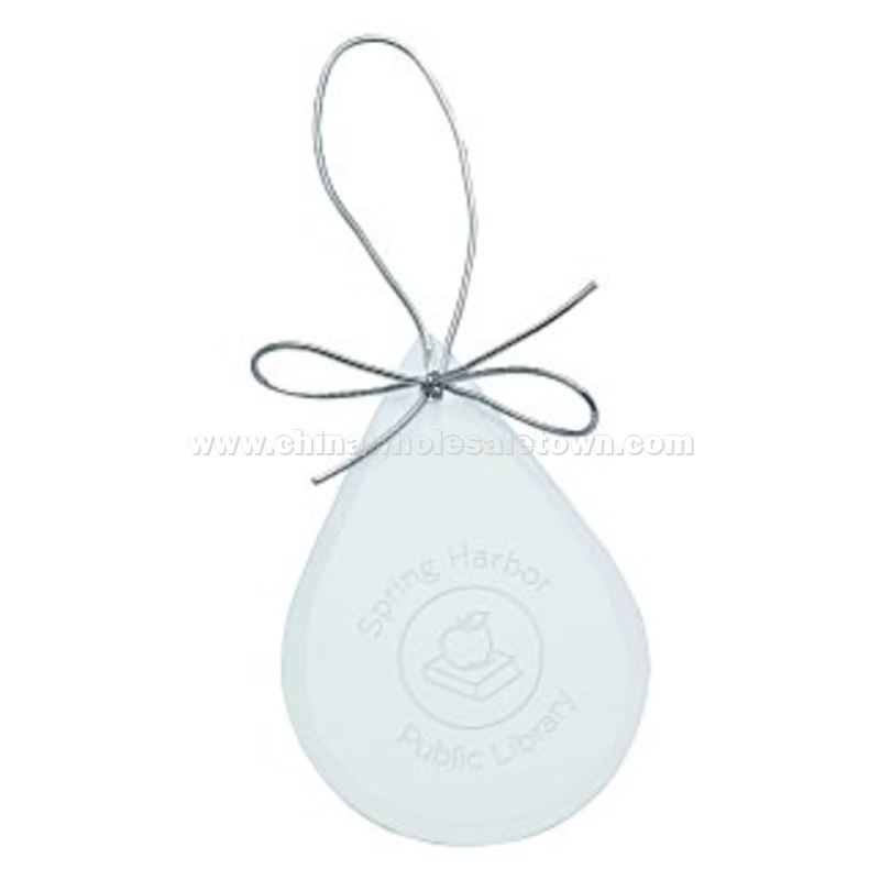 Jade Crystal Ornament - Teardrop